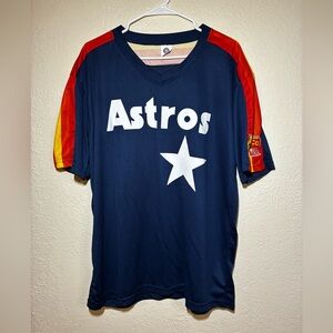 Astros Navy and Red Men's Jersey